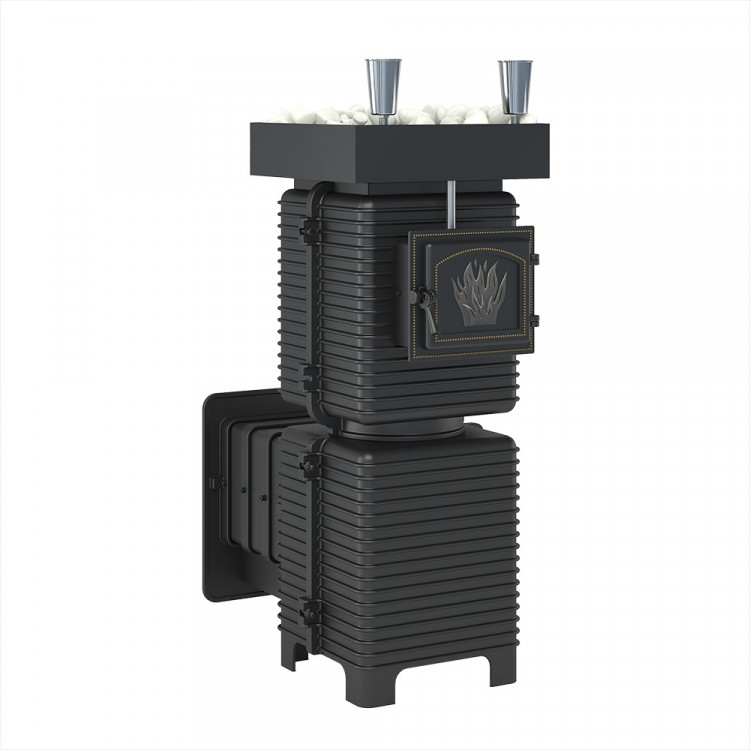 Печь для бани Эверест "Легкий пар Профи" под обкладку (по-серому)