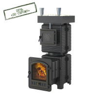 Печь для бани Эверест "Легкий пар Профи" под обкладку (по-серому)