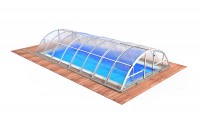 Павильон для бассейна Klasik B (4 модуля) цвет каркаса ELOX непрозрачный поликарбонат