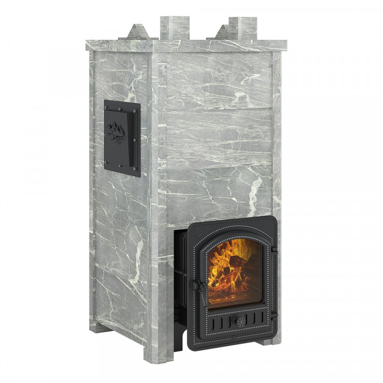 Печь Эверест "Легкий пар Профи" каменка из чугуна, Талькохлорит, S-50 мм Печь Эверест "Легкий пар Профи" каменка из чугуна, Талькохлорит, S-50 мм