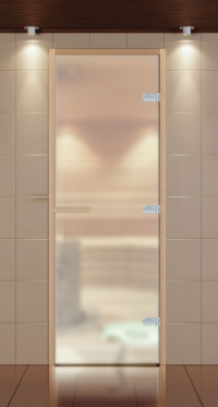 Дверь для сауны ALDO серия КОМПЛЕКС, стекло матовое 900*2100