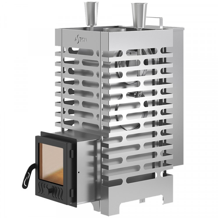 Печь для бани ASTON 20 INOX стекло "АКВА " Печь для бани ASTON 20 INOX стекло "АКВА "