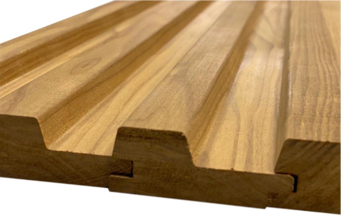 Вагонка термоосина Rail Сорт "Экстра" 25x63