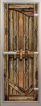 Дверь ALDO ALU серия "Амбар" с фотопечатью
