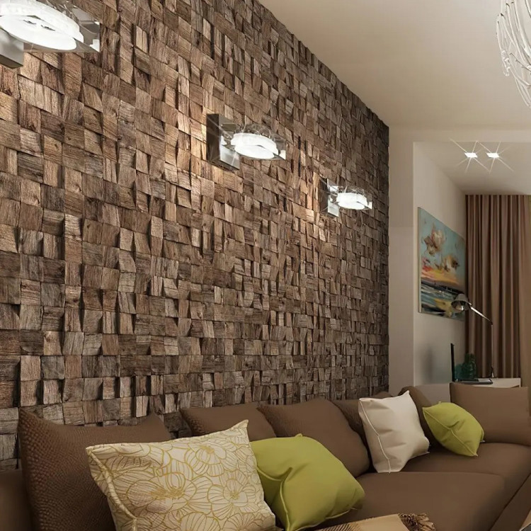 3D панно термоольха