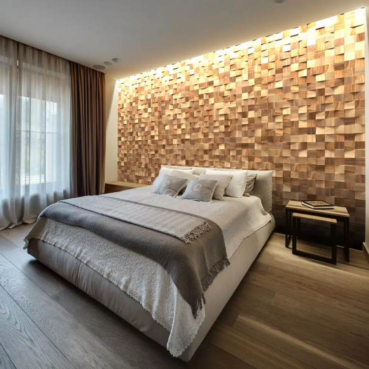 3D панно термоольха