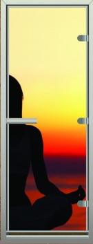 Дверь ALDO ALU серия "Закат" с фотопечатью