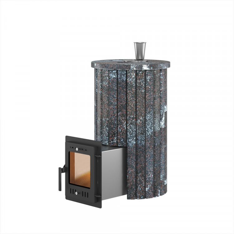 Печь для бани Эверест "Steam Master 24 INOX" Ламель Амфиболит, S-20