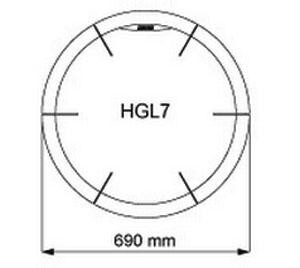 Защитные перила Harvia HGL7 GL110 Globe