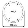 Защитные перила Harvia HGL7 GL110 Globe