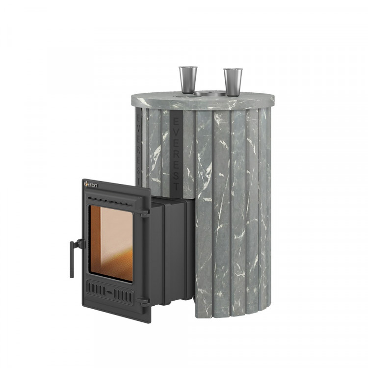 Печь для бани Эверест "Steam Master 30 ЧУГУН" Ламель Талькохлорит, S-20