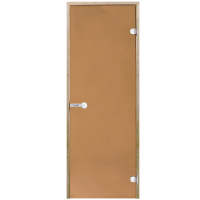 Дверь Harvia STG 7×19 коробка осина, стекло бронза