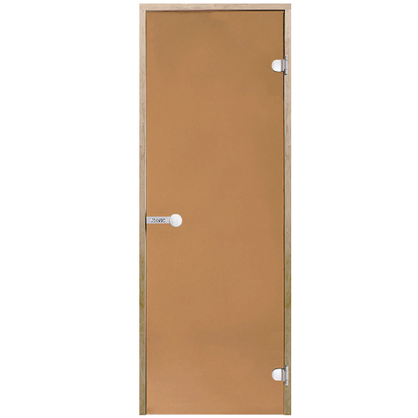 Дверь Harvia STG 7×19 коробка осина, стекло бронза